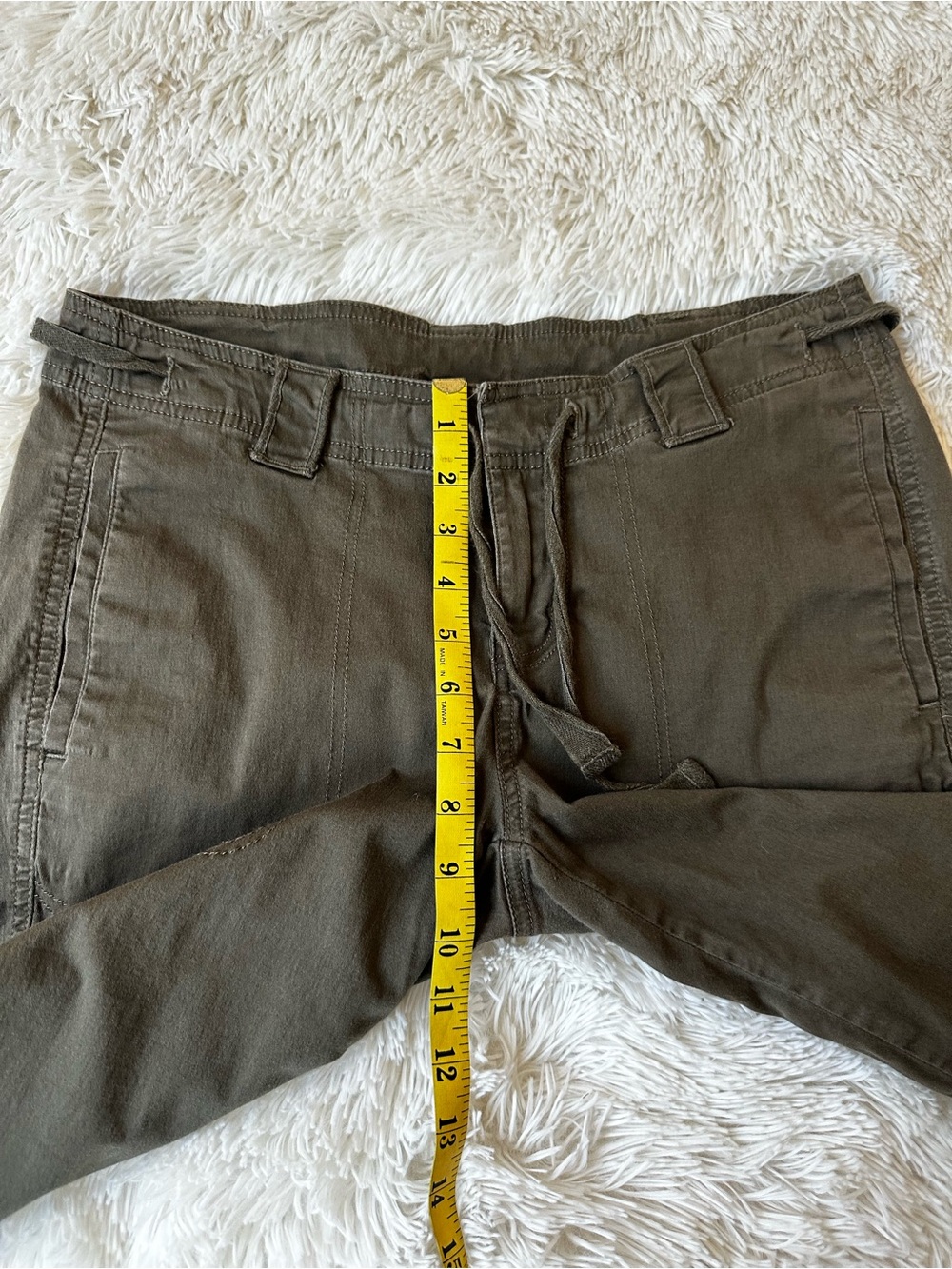 THE NORTH FACE Olive Green Cotton Stretch Hiking Capri Pants Size 6 Outdoor - Picture 4 of 9